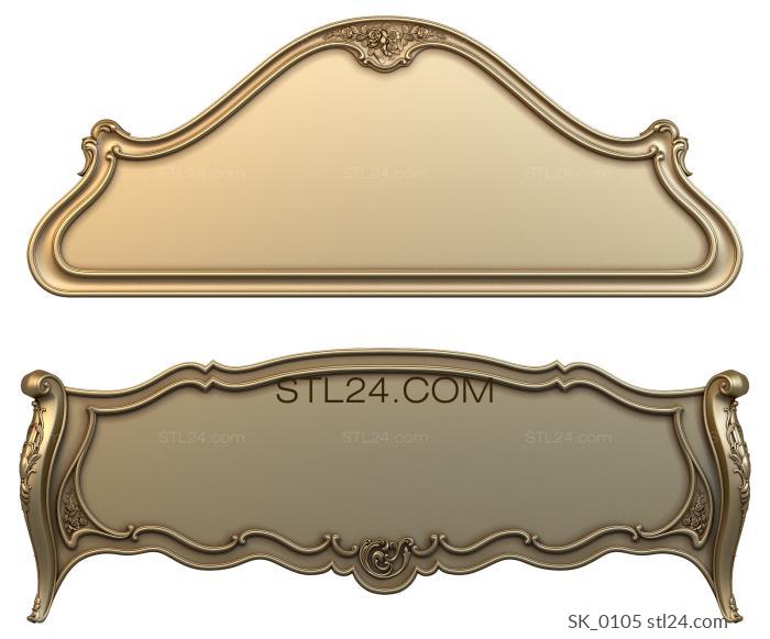 Headboard (SK_0105) 3D models for cnc